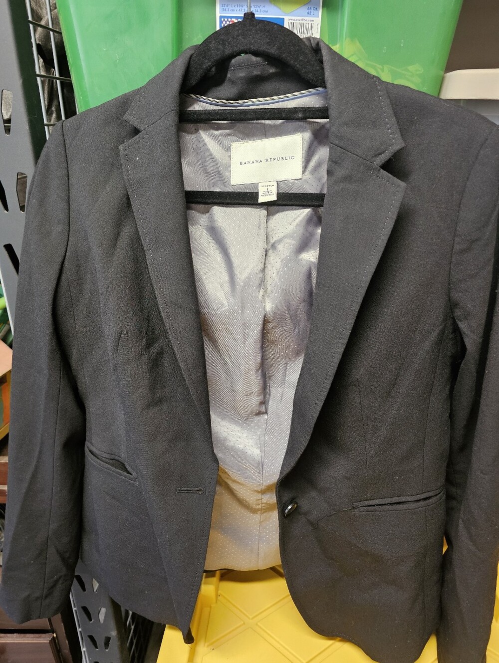 Banana Republic Black Women's Tailored Blazer wool size 6